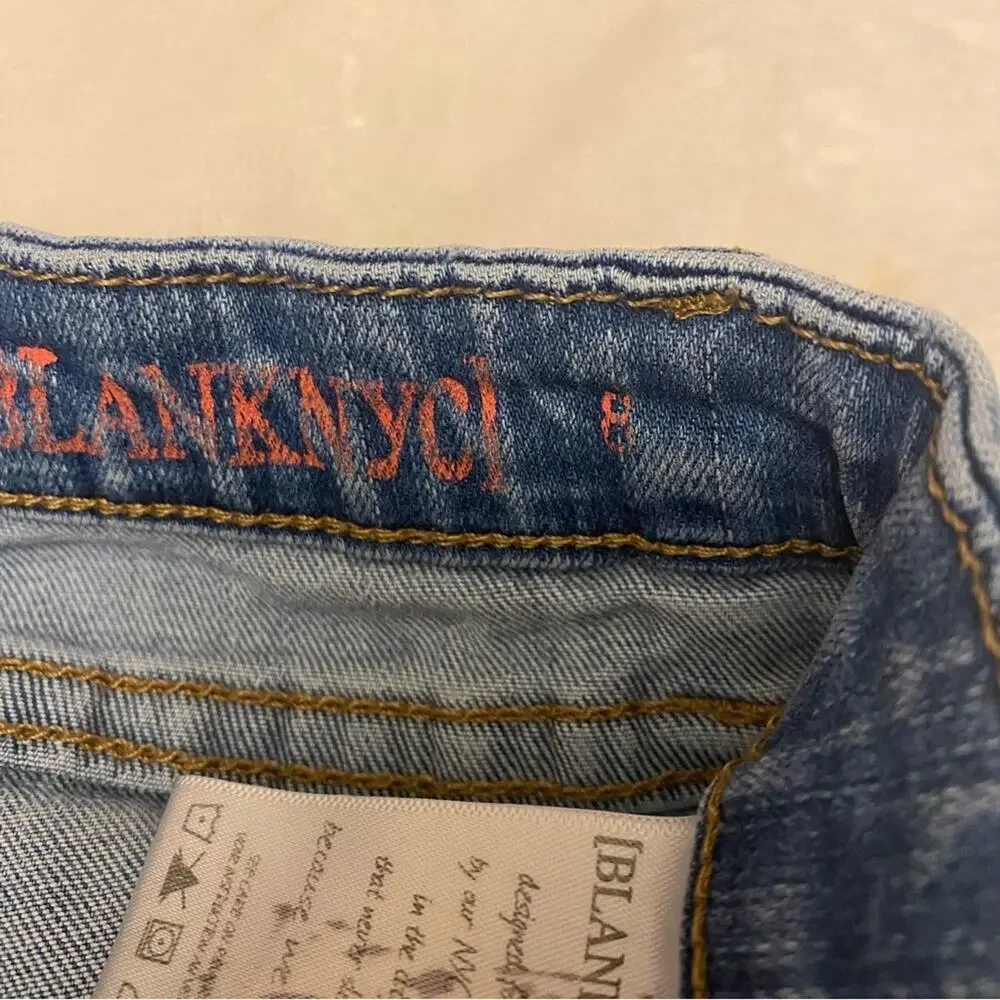 Girl's Blank NYC distressed jeans sz 8 Skinny Fit Distressed Jeans